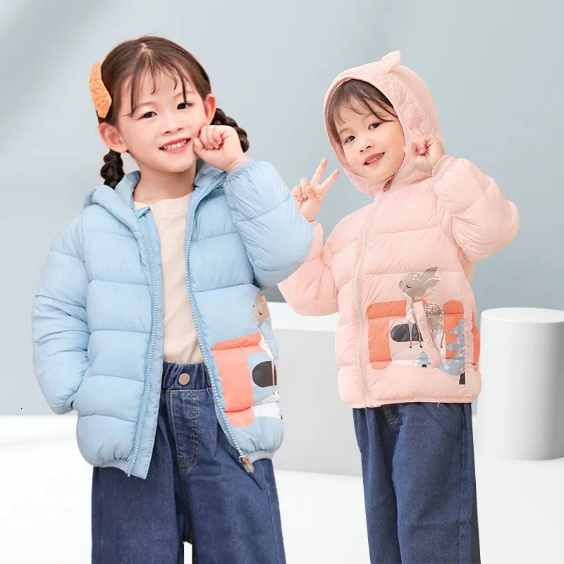 Mamelucos Abrigos de bebé Chaquetas gruesas de invierno para niños Cálido Felpa Espesar Prendas de abrigo para niñas Chaqueta con capucha de piel Ropa para niños Traje de nieve 221114