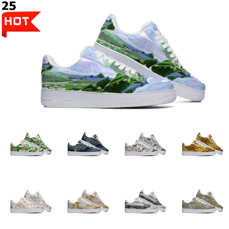 Designer Custom Shoes Running Shoe Unisex Men Women Hand Painted Anime Fashion Mens Trainers Outdoor Sports Sneakers Color25