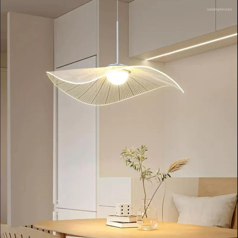 Pendant Lamps Modern LED Hanging Lamp Simple Lotus Leaf Lights Nordic Dimming Chandeliers Living Room Decor Bedroom Light Fixtures