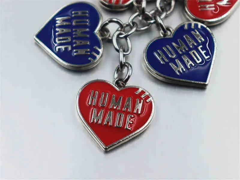Keychains 2022 HUMAN MADE Key Chains Men Women 1 1 High Quality 3D