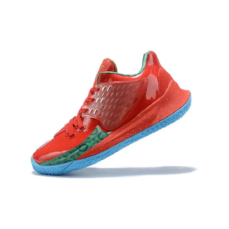 Mens Irving Kyrie low 2 basketball shoes Mr Krabs Red Green Sandy multicolor White Blue Hero sneakers tennis with box size US4 to 12