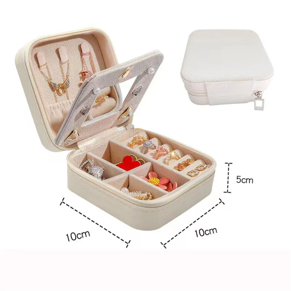 Buy Cream Faux Leather Jewellery Box with Lock | Jewellery boxes and  hangers | Argos