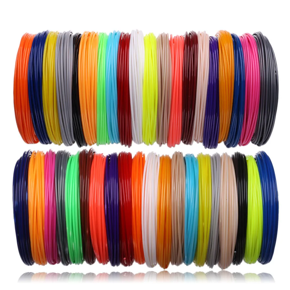 Yazıcı Şeritler Rolls 3D kalem için abs pla plastik 50 100 200 metre renkli filament tutamak set yeniden doldurma artı çocuklar doğum günü hediyeleri 221114