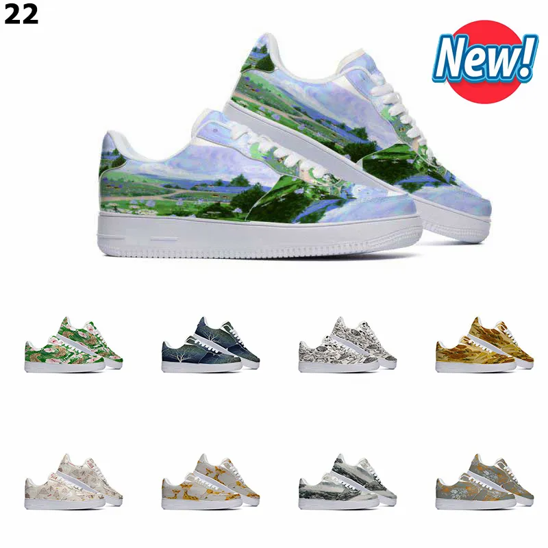 Designer Custom Shoes Running Shoe Unisex Men Women Hand Painted Anime Fashion Mens Trainers Sports Sneakers Color22