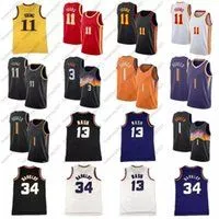 2022 Trae 11 Young Basketball Jerseys Vintage Chris 3 Paul Devin 1 Booker Steve 13 Nash Charles 34 Barkley 22 Ayton City retro shirt 75th anniversary 2021 New Jersey