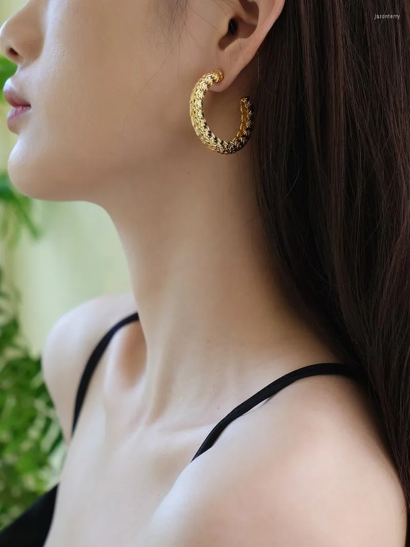 Hoop￶rh￤ngen Tidl￶s Wonder Vintage Ear of Wheat for Women Designer Jewelry Top Runway Gothic Statement Gift Prom Femme 6223