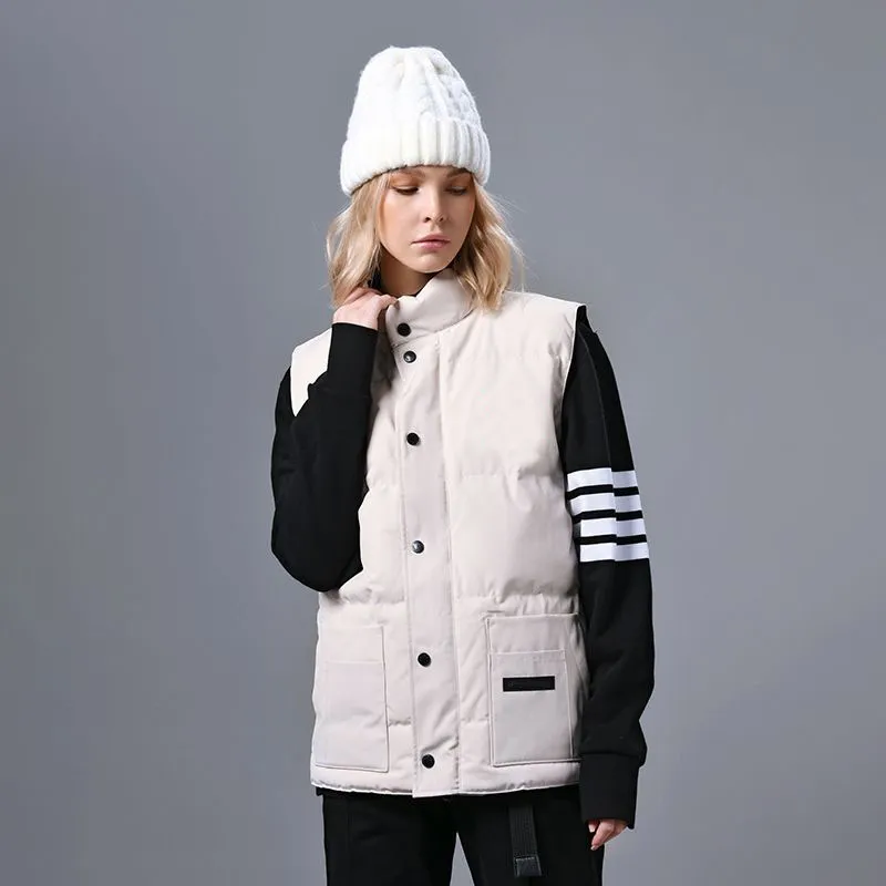 Gilets pour hommes Canada Giletmens Gilets Gilet de créateur et sweat-shirt pour femme Authentique luxe Plume d'oie Matériau Manteau ample Mode Trendgoose