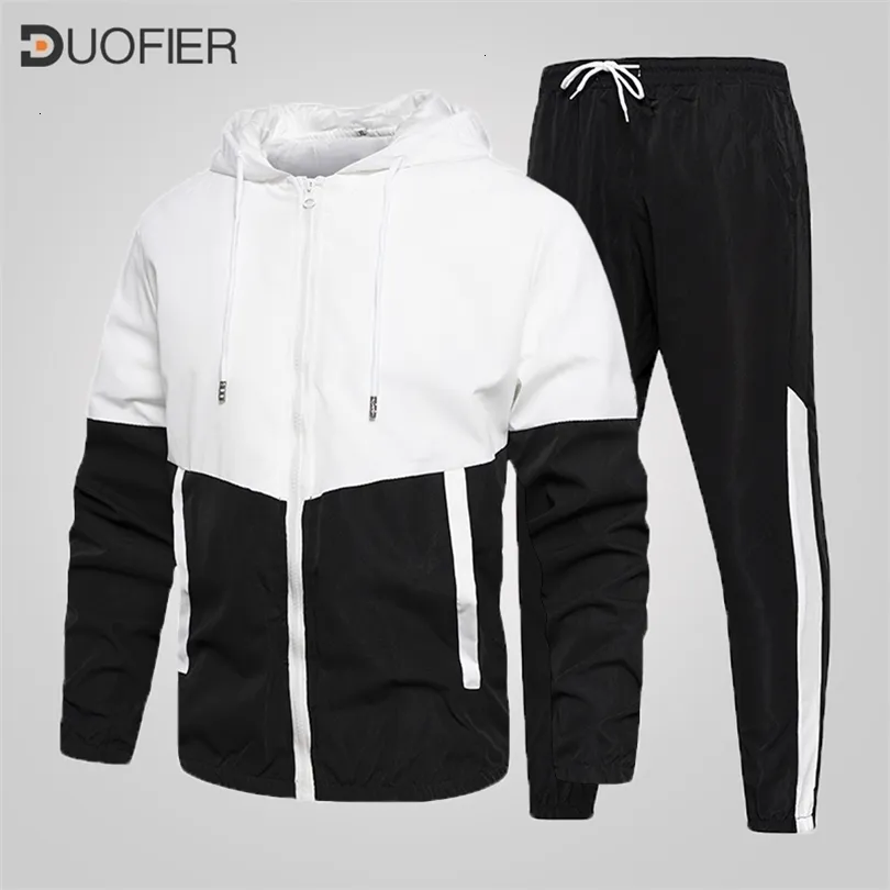 Mens Tracksuits Sets Two Piece Set Tracksuit Casual Zipper Jacket Pants