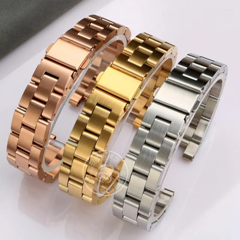 Bracelets de montre pour Garmin Lily Mode Bracelet de montre de sport en acier inoxydable Accessoires intelligents Bracelet 14 mm Bracelet pour femme Or rose Noir