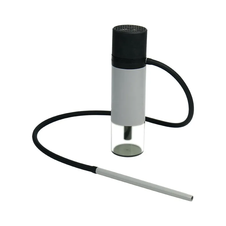 Kit de tuyaux colorés narguilé portable Shisha fumer pipe à eau filtre à tabac à herbes sèches Bong tuyau en silicone véhicule de voiture facile à nettoyer porte-cigarette