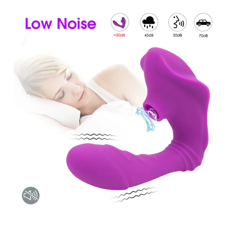 Massaggiatore per tutto il corpo Giocattolo del sesso Giocattoli massaggiatore Vibratore Clitoride Succhiare Silicone ual Capezzolo Vagina G Point s Giocattoli per donna ZT3T 4QDB LCXH