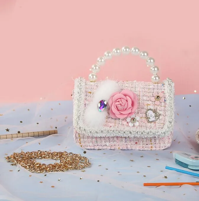 Little Girls Handbags Flower Shaped Lock Girls Purse Mini Crossbody Bags  Chain Kids Handbag Shoulder Bag For Girls Children Toddler Teens(Pink) |  Girl Purses | sanenvirotech.com
