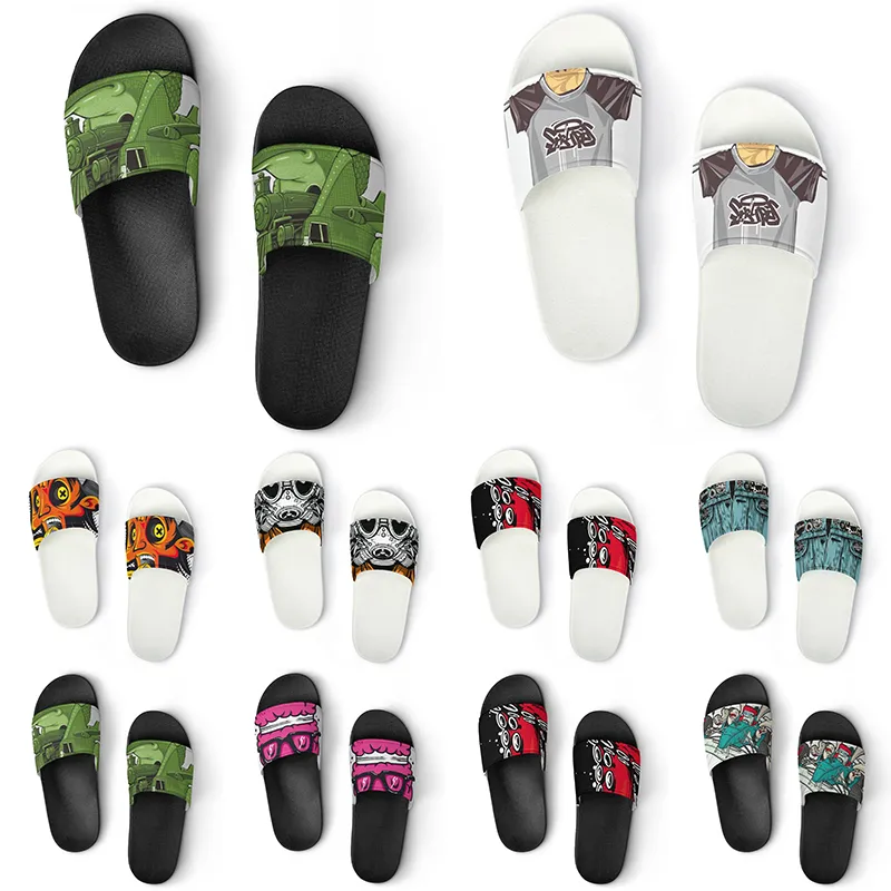 Custom Shoes PVC Slippers Men Women DIY Home Indoor Outdoor Sneakers Customized Beach Trainers Slip-on color151