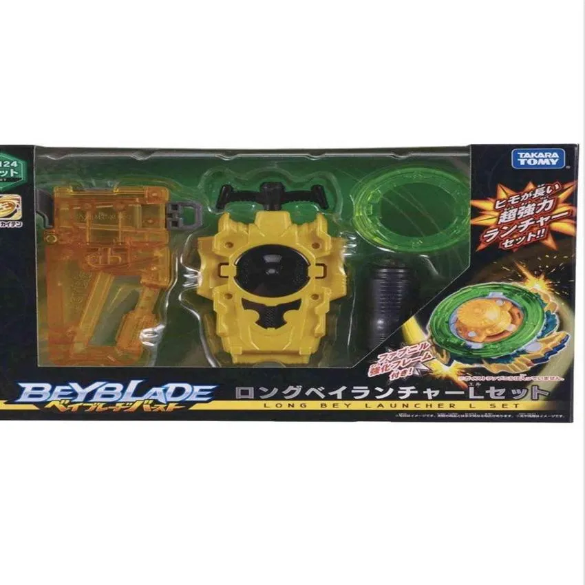 Takara Tom Battle Bayblade Super Z B124 Lançador rotativo esquerdo Conjunto de brinquedo do conjunto de brinquedos do conjunto de brinquedos