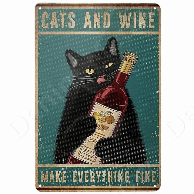 Targa Metallica Vintage Maine Coon - Decorazione Parete 20x30cm Per Amanti Dei Gatti - Foto 4