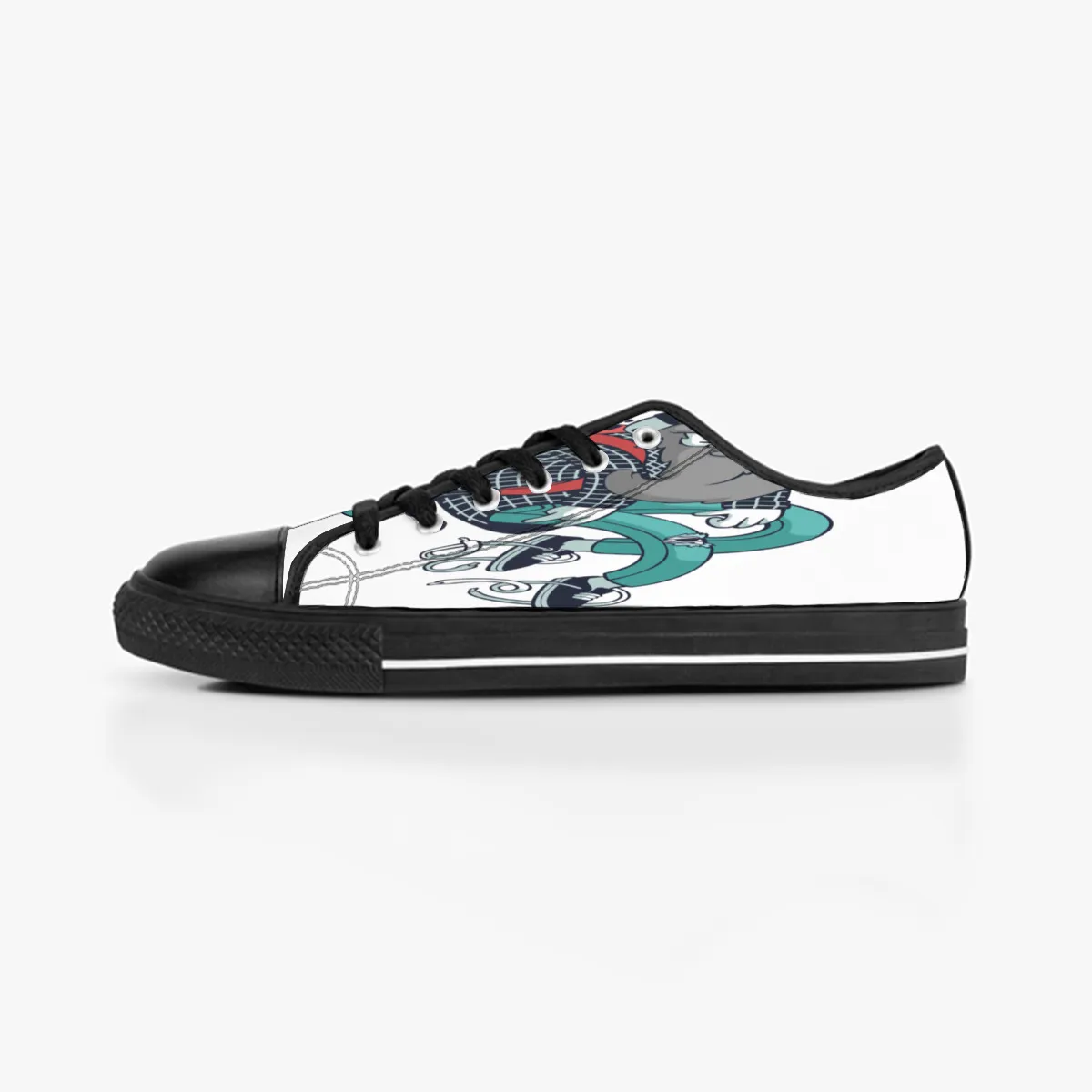 män kvinnor diy anpassade skor låg topp canvas skateboard sneakers trippel svart anpassning uv tryck sport sneakers xuebi 175-1