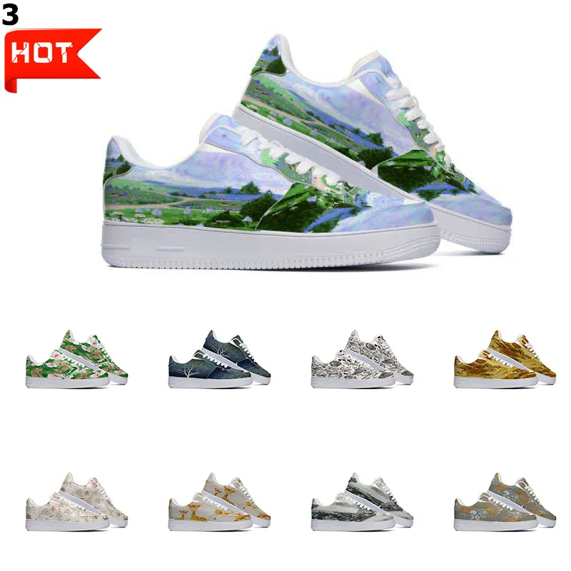 Designer Custom Shoes Running Shoe Unisex Men Women Hand Painted Anime Fashion Mens Trainers Outdoor Sports Sneakers Color3