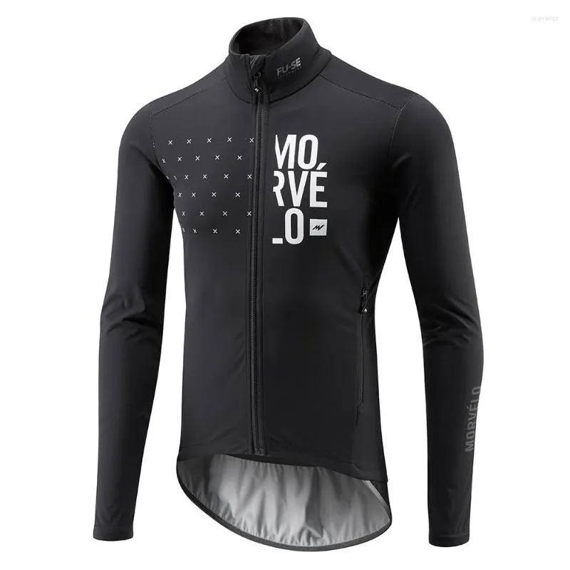 Giacche da corsa 2022 Primavera/Autunno Uomo Morvelo Maillots Ciclismo Manica lunga Ciclismo Jersey Camicie MTB Mountain Bike Top Abbigliamento