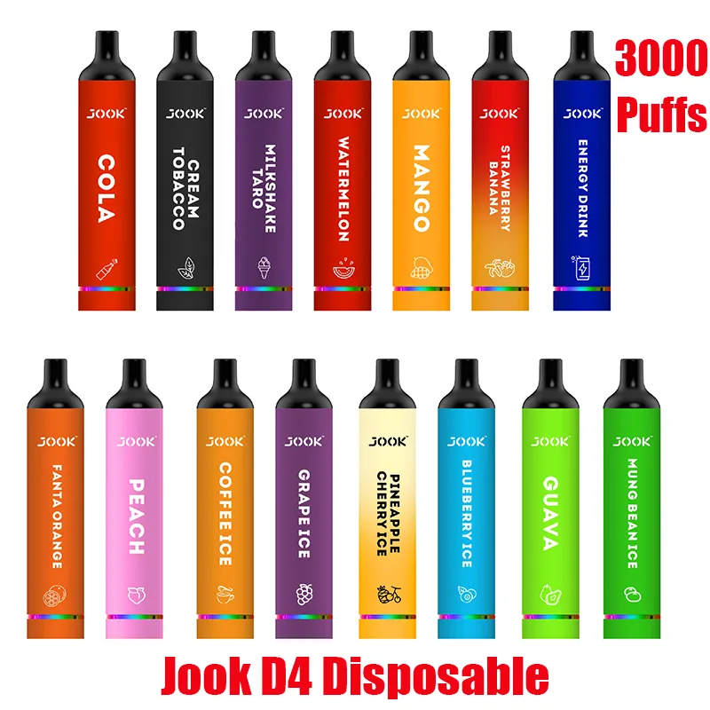 jook d4       3000 puffs 600mah  10        Vape Stick Pen Authentic