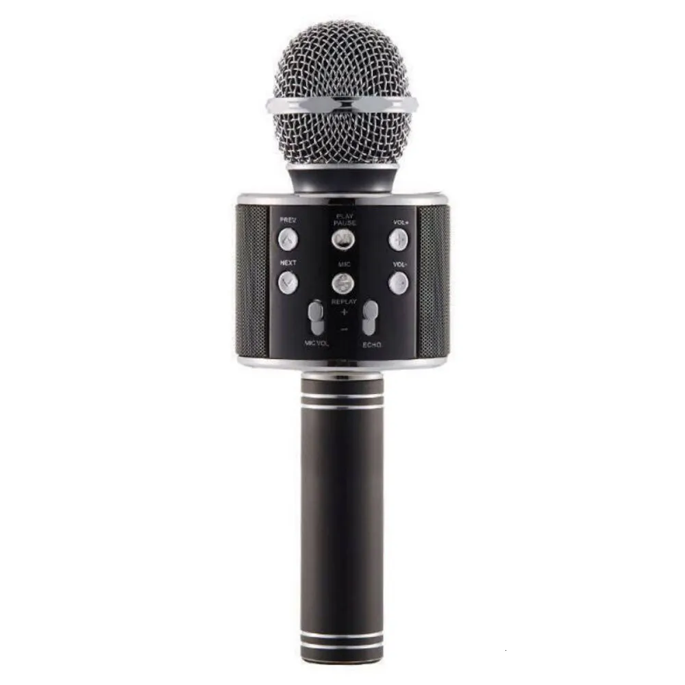 Microfoni Microfono wireless professionale Compatibile con Bluetooth Altoparlante karaoke Lettore musicale KTV Registratore di canto Microfono palmare Mic 221115