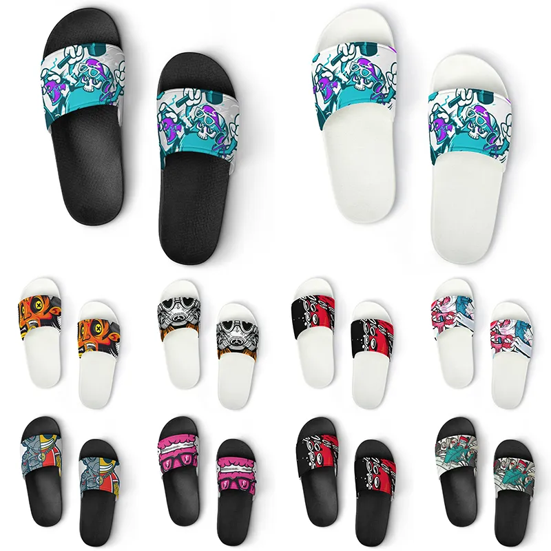 Custom Shoes PVC Slippers Men Women DIY Home Indoor Outdoor Sneakers Customized Beach Trainers Slip-on color251