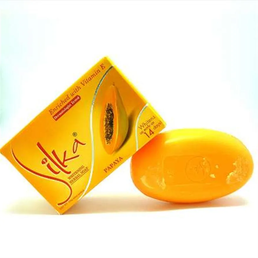 Silka Skin Whitening Papaya Soap Lightening Herbal Body Skin Bleaching