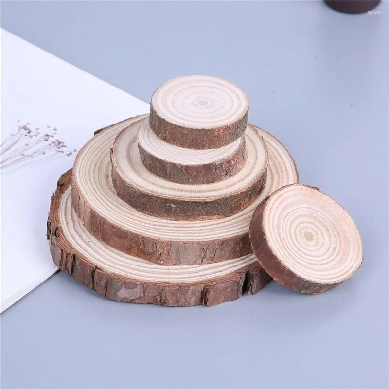 Table Mats 1 PC Natural Round Wood Coasters DIY Wooden For Home Decoration Cup Pad Tea Coffee Mug Drinks Holder Mat