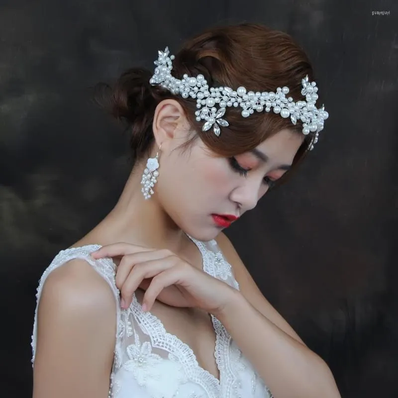 Cabeças de cabeças de panela com pérolas de alta qualidade com shiny shiny decoração acessórios de cabelo para jóias de casamento noiva