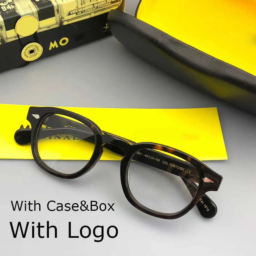 Sunglasses Frames Johnny Depp Eyeglasses Frame Men Women With Box Case Computer Optical Retro Lemtosh Style Glasses Spectacle Frame Clear Lens T2201114