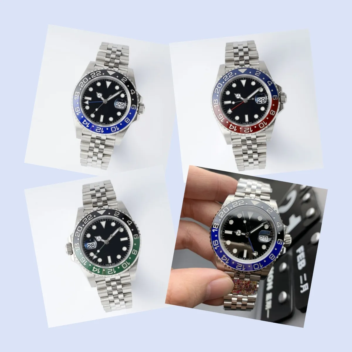 Clean Montre DE luxe herenhorloges polshorloge 40 mm 3285 Automatisch uurwerk 904L staal Relojes luxe horloge designer horloges Horloges GMT