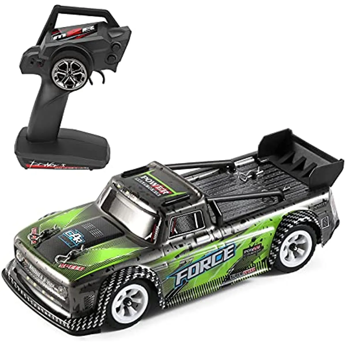 RC Araba Oyuncakları Yüksek Hızlı 30kmh Onroad Drift Arabalar LED Işık 400mAh Pil 24GHz 4WD Şasi uzaktan kumanda yarış kamyonu çocuklar ve yetişkinler için