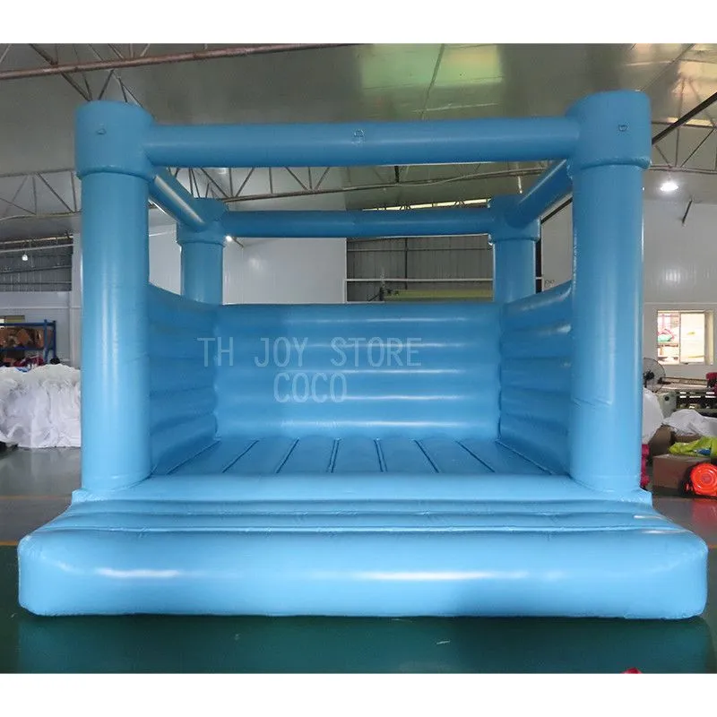 Free Delivery outdoor activities 13x13ft anniversary party bouncy castle custom blue red pink wedding jumping bouncer house
