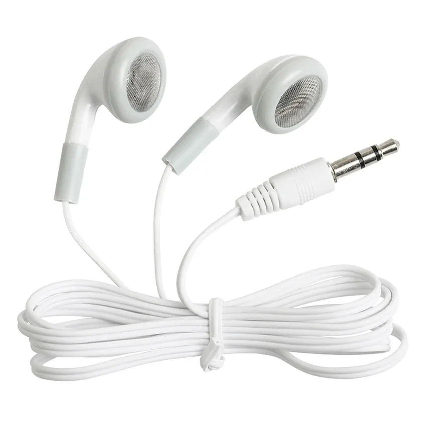 Good Universal Disposable earphones headphones low cost earbuds for Theatre Museum School library hotel hospital Company Gift