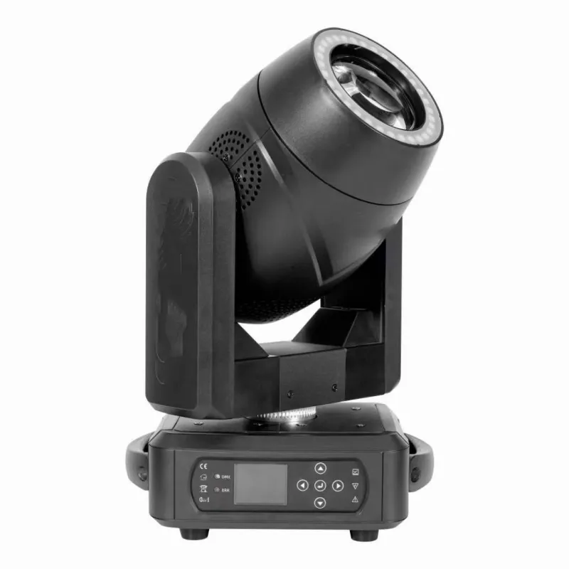 Lyre 100W Mini LED LED Moving Head Spot Light مع Ring DMX Disco Party Club Stage Lights