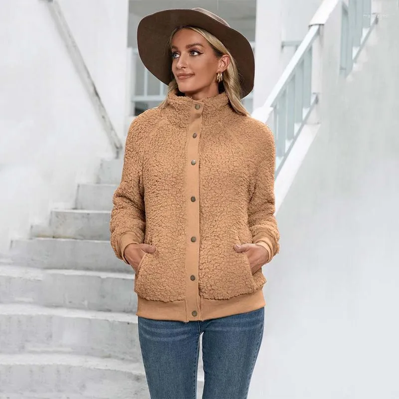 Femmes fourrure automne ours en peluche manteau femmes Faux manteaux dames veste d'hiver 2022 épais chaud moelleux en peluche vestes pour