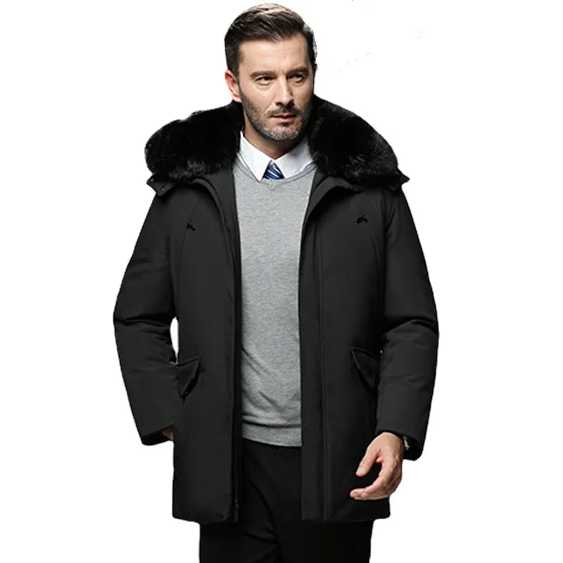 Designer down jacket Men's new winter long hooded warm coat casual coat M-4XL