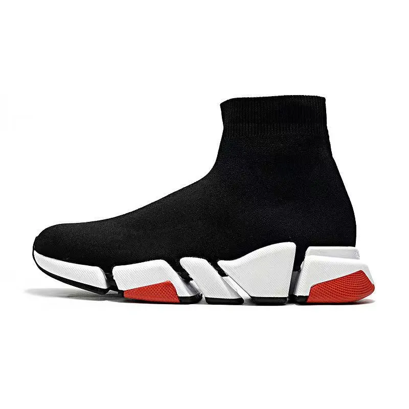 Designers Casual Shoes Socks Graffiti Sole Speed 1.0 Platform Mens