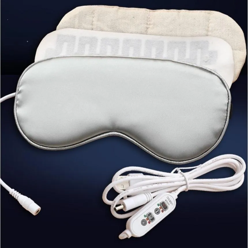 Silk Heated Eye Mask For Dry Eyes 3 Mode USB Wormwood Steam Warm