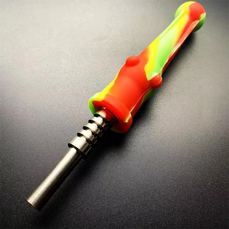 Silicone Dab Collector Bong steam pipette with titanium tip