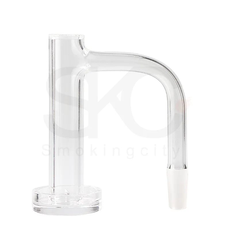 스모크 네일 완전 용접 경사 가장자리 제어 타워 쿼츠 뱅거 10/14/18mm 2.5mm 두께 DAB RIGS 유리 수도관