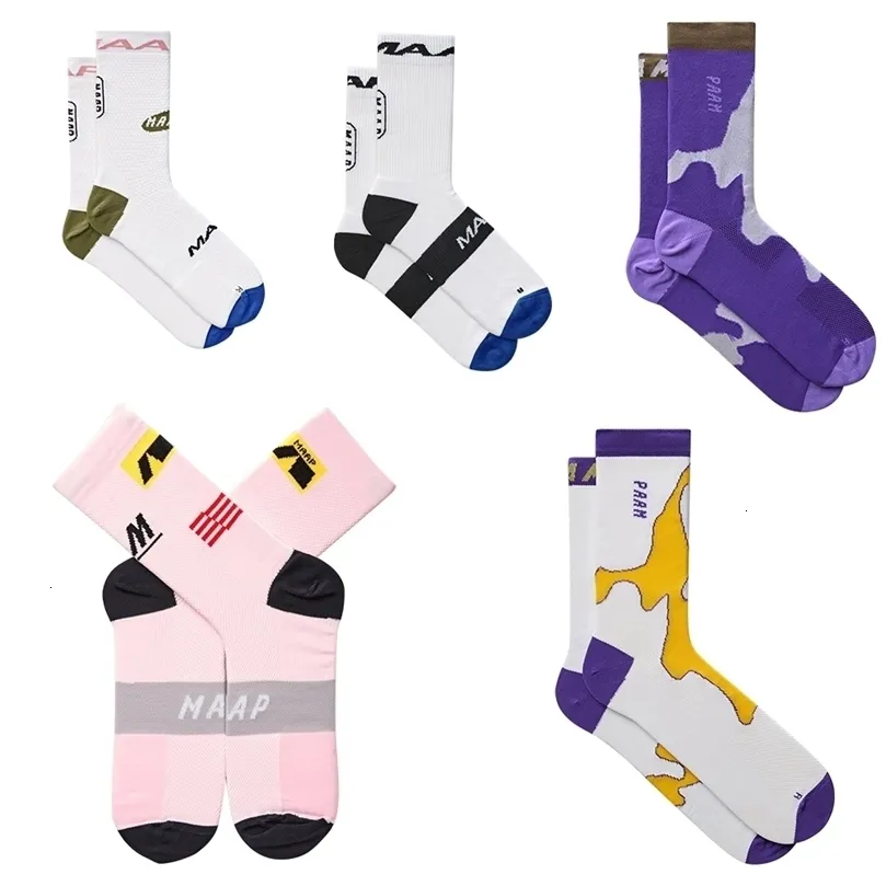 Sports Socks Ciclismo maap para hombres Mujeres MTB Bike ACCESORIOS DE BICICLA DE BICICLES BRAVENTALES Racing de viajes al aire libre 221116