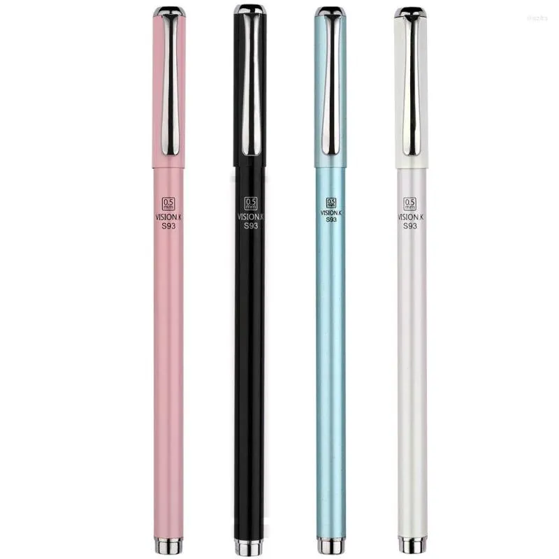 Stylos à Gel doux 0.5mm, 4 pièces, fournitures de papeterie scolaires, stylo Design de cookies mignons, fournitures de bureau japonaises Kawaii