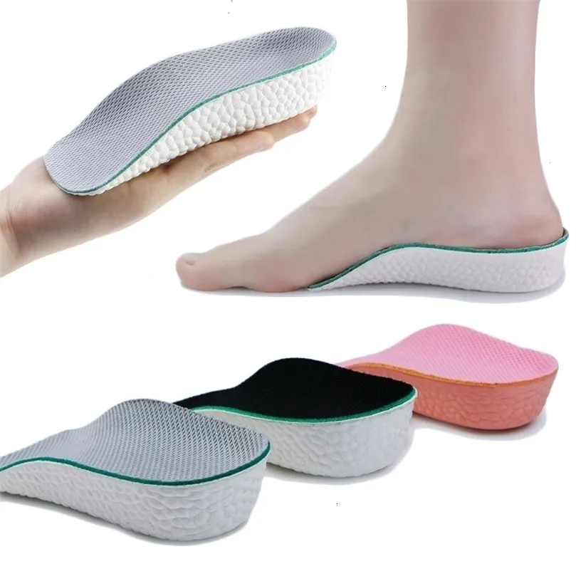 Accessoires voor schoenonderdelen Hoogteverhoging Inlegzolen voor heren Dames Platvoeten Steunzool Orthopedische Sneakers Hiellift Memory Foam Pads 221116