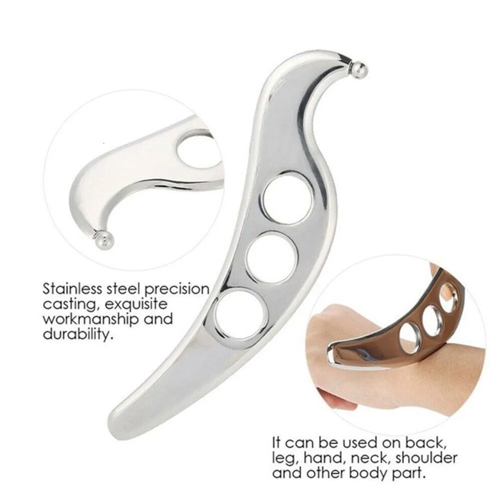 Outros itens de massagem Gua Sha Sha Tool Aço Manual de Remado de Massageador Cuidado com a pele para terapia de tecido miofascial Mobiliz B8H7 221116