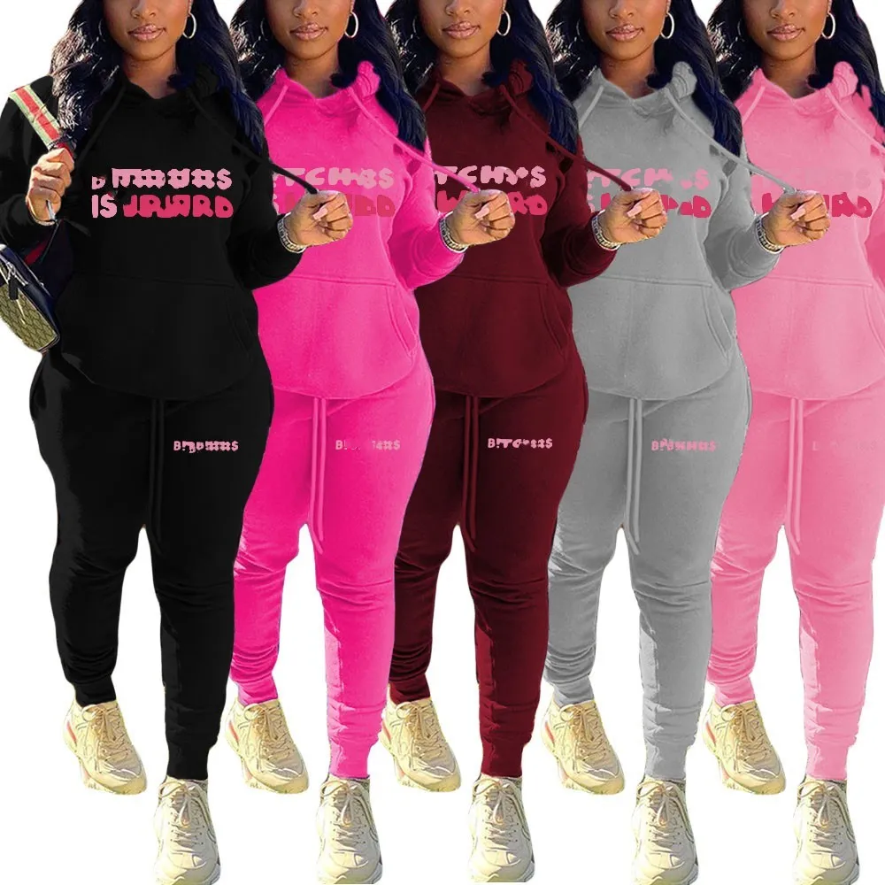 Designer marca jogging ternos mulheres tracksuits carta impressão hoodies calças 2 peças conjuntos de manga longa sweatsuits plus size 4xl 5xl roupas esportivas senhora outfits 8962-1