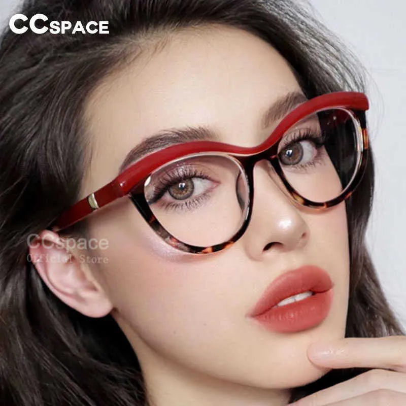 Montature per occhiali da sole 45490 Sopracciglia da donna Montature quadrate Donne Designer di marca Occhiali da vista di moda ottica Occhiali da computer T2201114