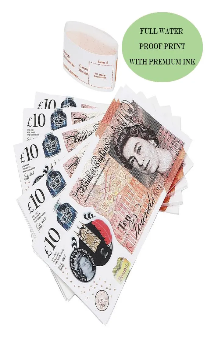 Filmgeld Spielzeug Uk Pounds GBP British 50 Gedenk-Requisitengeld Filme Spielen Fake Cash Casino Po Booth Props9961971BHQ5