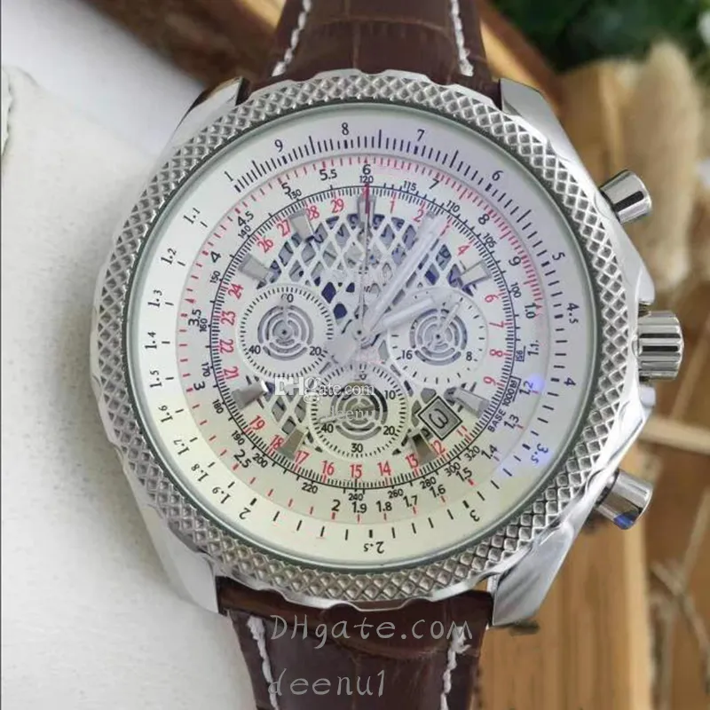 Heren quartz batterij horloge 46MM 904L rubber klassieke band polshorloge designer mode prachtige saffier waterdichte horloges