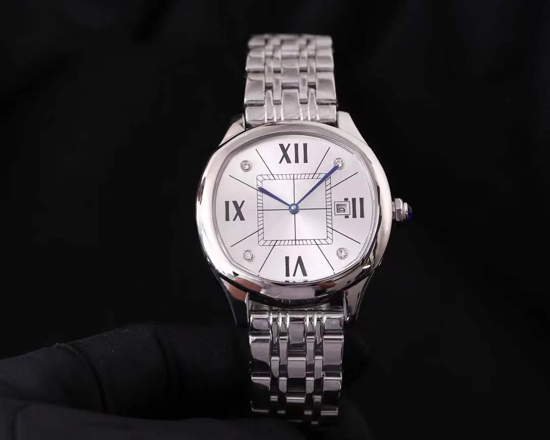 Classique Hommes Mécanique Pasha Automatique Date Montre Mâle Géométrique Carré Montre-Bracelet Chiffre Romain montres En Acier Inoxydable Calendrier Horloge 41mm