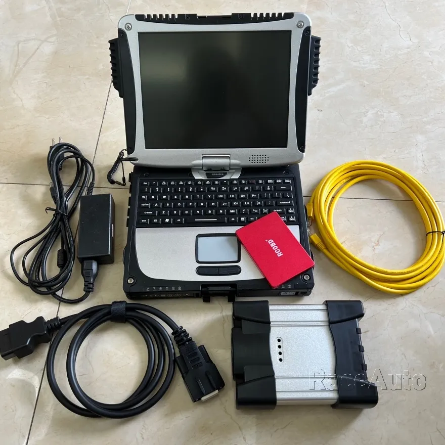 Scanner automatique pour BMW ICOM NEXT 2024.03v, avec ordinateur portable cf19, programmeur de Diagnostic, outil de voiture